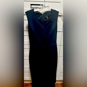 Maggie London scallop navy blue dress NWT (D3)